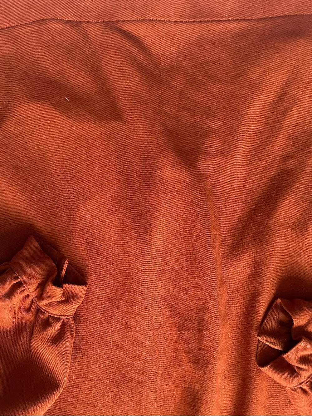 H&M Rust Oversized Utility Jacket Shacket Minimalist Button Up Coat EU 34 - Picture 12 of 12